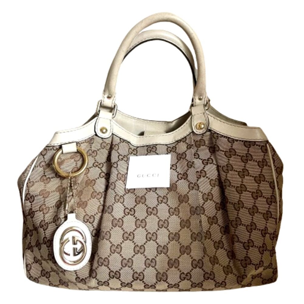 Auc Gucci GG Monogram Canvas Sukey Bag - Picture 9 of 12